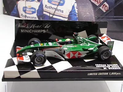 Minichamps /f1 2004  Jaguar Racing  Show - Mark Webber - 1/43 Scale Model Car • £59.99