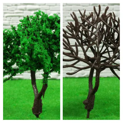 10PC HO/OO Scale Miniatures Spring Trees Garden Forest Plants Railway Scenery • $6.49