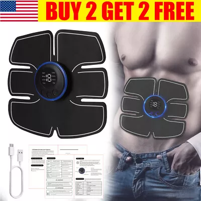 Abdominal Exercise Muscle Stimulator Belt Electric ABS Chest Muscle Training USA • $6.99