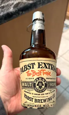 Pre-pro Pabst Extract Best Tonic Bottle & Label Pabst Brewing Co Milwaukee Wi 6% • $85