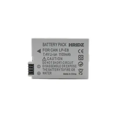 Hridz LP-E8 Battery For Canon EOS 550D 600D 650D 700D 750D DSLR Cameras • $36.99