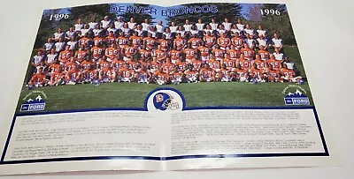 $9.99 • Buy 1996 Denver Broncos Football Team Photo Poster Promotional Denver Metro Ford 
