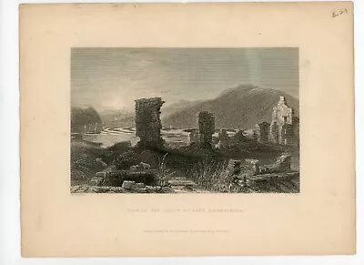 W.H. BARTLETT AMERICAN SCENERY View Of The Ruins Of Ft. Ticonderoga Litho Tinted • $24.99