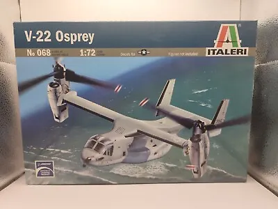 $39.99 • Buy NEW Italeri V-22 Osprey U.S. Marine Tilt Rotor Aircraft 1/72 Scale Kit 068 Model