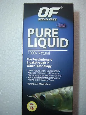 $7.95 • Buy 100 ML OCEAN FREE PURE LIQUID For FRESHWATER AROWANA Or MARINE TANK