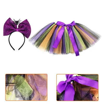  Tutu Skirt With Headband Halloween Hallowen Party Trajes Para Hombres Make Up • $26.39