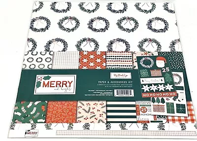 My Mind's Eye 12 X 12 Paper Paper & Accessories Kit Merry & Bright • $14.99