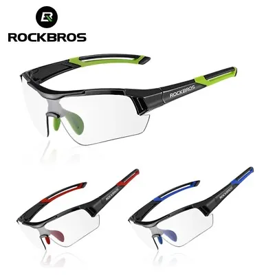 RockBros Outdoor Mountain Biking Glasses Photochromic Cycling Sunglasses UV400 • $21.20