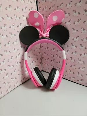 EKids - Minnie Mouse Bluetooth Wireless Headphones - Pink • $15