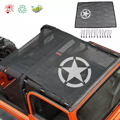 Sunshade Mesh Bikini Top Cover UV Sun Protection For Jeep Wrangler TJ 1997-2006 • $89.99