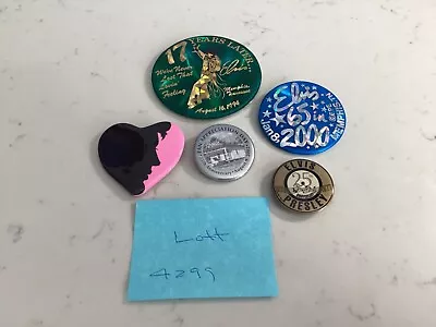 Rare Authentic Collection (5) Elvis Presley Buttons Must See Nr • $19.99