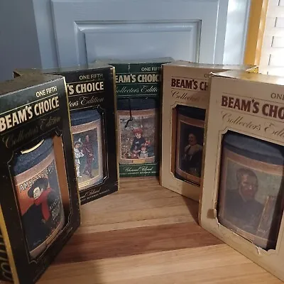 Vtg Jim Beam's Choice Collectors Edition Set Of 5 • $64.97