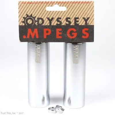 Odyssey MPEG 3-Position 4  BMX Bike Pegs 14mm W/ 3/8 Adaptor 1-Pair - Chrome • $17.80