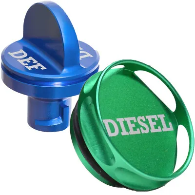 Combo Pack Magnetic Diesel Fuel Cap+DEF Cap Accessory For Dodge RAM Truck 13-17 • $15.78