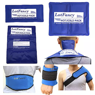 $11.99 • Buy Reusable Hot Cold Gel Ice Pack Heat Therapy Wrap First Aid Kit Back Pain Relief