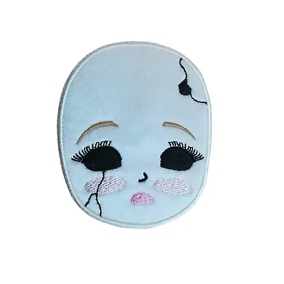 1 X Toy Making Creepy Halloween Cracked Ivory Doll Face Patch Motif Sewing Trim • £10.99