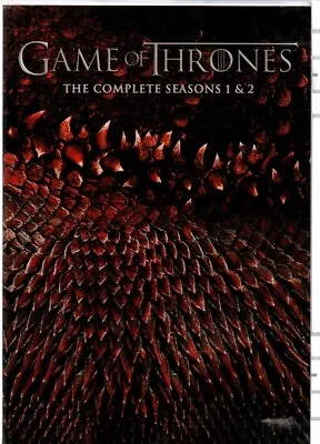 Game Of Thrones - Season 1 And 2 (10 Disc DVD Set 2013) No Outer Card Slipcase • £6.95