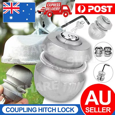 $17.85 • Buy Trailer Coupling Hitch Lock Tow Ball Bar Security Caravan RV Anti Theft Pin Tool