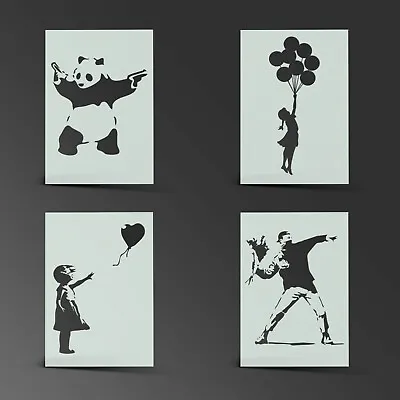 Banksy Stencil Mylar Sheet Painting Wall Art Craft Airbrush 190 Micron • £3.49