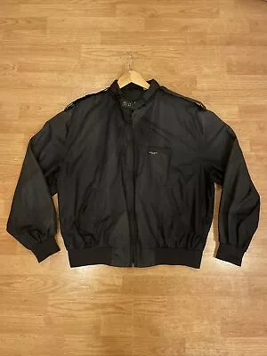 Vintage 80s 90s World Travel Club Insulated Bomber Jacket Black Size XL • $35