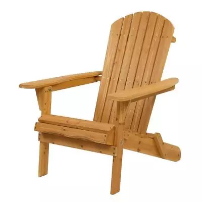 Foldable Adirondack Chair Outdoor Furniture Weatherproof Patio PoolSide Garden • $56.99