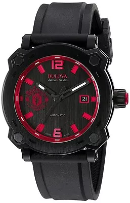 Bulova Accu-Swiss 65B165 Percheron Men's Manchester United Automatic Watch NEW • $1199.99