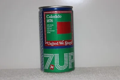 7-up Soda Bi-cenntenial States Can 1976 - Colorado - Uncle Sam Puzzle Piece - • $6.73