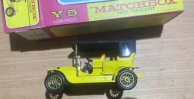 Matchbox Models Of Yesteryear Y-5 1907 Peugeot Made In England. • $0.99