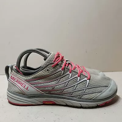 Merrell Bare Access Arc 3 J06302 Womens Size 6.5 Running Shoes Grey/red UK6.5 • £29.95