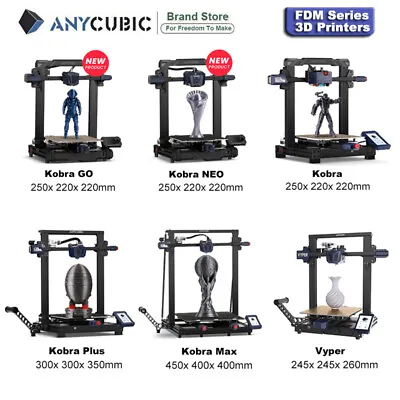 $259 • Buy Anycubic FDM 3D Printer Kobra Series / Vyper Auto Leveling Large Build Size
