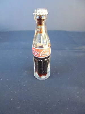 Vintage Coca Cola Miniature 3  Bottle Advertising Coke Almost Full • $4.99