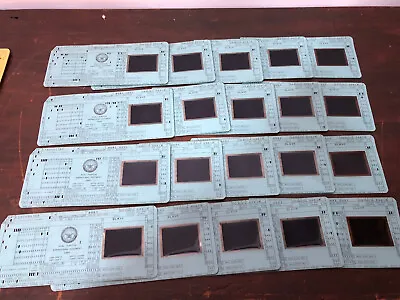LOT OF 20 Blue Filmsort Computer Punch Cards Slide Microfiche • $12