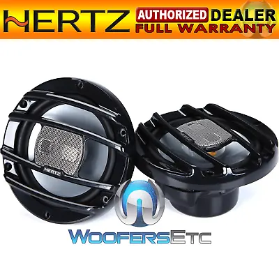 Hertz Hmx6.5s Black 6.5  150w Marine Coaxial Tweeters Boat 4-ohm Speakers New • $159