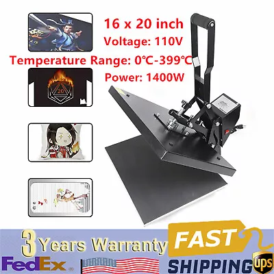 Auto Heat Press Machine 16  X 20  Clamshell Sublimation Printer For T-shirt • $243.20