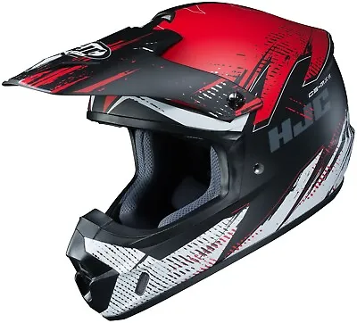 HJC CS-MX2 Motocross Helmet Krypt Gray Red XL Extra Large ATV CSMX CS-MX II • $81.99