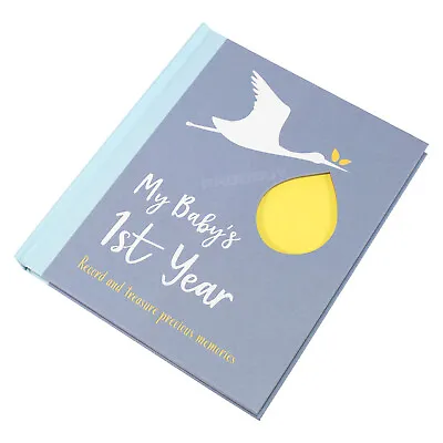 My First Year Baby Book Hardback Keepsake Milestone Record Photo Album Scrapbook • £9.99