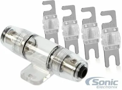 4 Pack Of 80 Amp Nickel-Plated MANL Fuse W/ Belva MANL Fuse Holder • $19.07