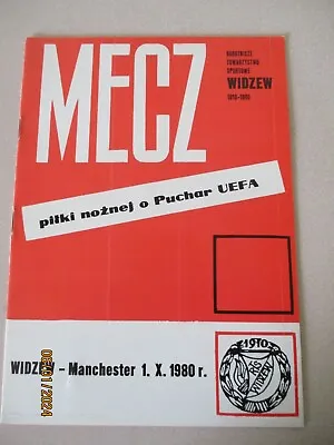 1980-81 Widzew Lodz V Manchester United UEFA Cup • $3.72