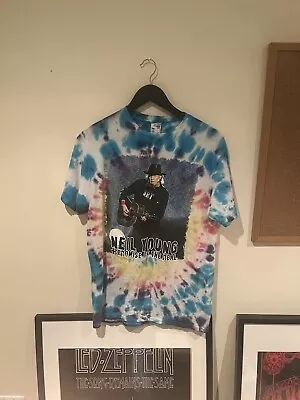 Neil Young Promise Of The Real Earth Monsanto Years 2015 Tye Dye Shirt Medium • £25