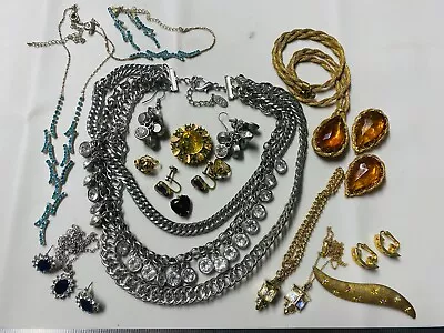 Collection Lot Most Vintage Rhinestone Jewelry Sets Many Colors + Designer - N10 • $249.99