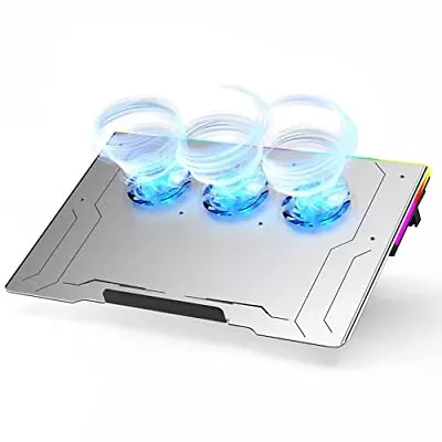  Upgrade Laptop Cooling Pad All Aluminum-Alloy Laptop Cooler Fan For 10-15.6 A9 • $34.90