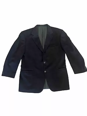 VERSACE V2 Men's Black Size 46 L Wool Sport Coat Blazer Jacket MISSING A BUTTON • $69