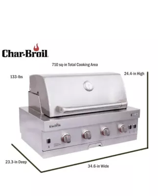 $1299 • Buy Char‑Broil Medallion Series 4-Burner Gas Grill Natural Gas Outdoor Kitchen