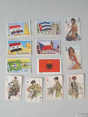 Job Lot 12 Dandy Gum Cards Flags/Army/Pin Up • £3