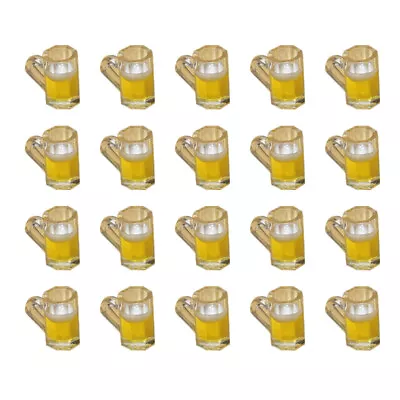  20 Pcs Dollhouse Ornaments Beer Cups Mini Miniature Mugs Miniture Decoration • $6.65