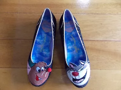 Irregular Choice Disney Cinderella Lucifer And Gus Cat And Mouse Shoes Size 9 • $50