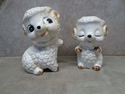 $12.99 • Buy VINTAGE ANTHROPOMORPHIC BIG HORN SHEEP & BABY SALT & PEPPER SHAKERS - 1950s/60s
