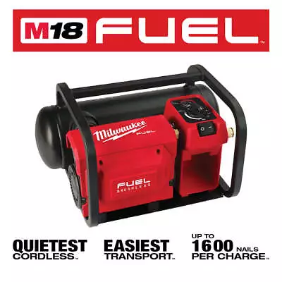 Milwaukee 2840-80 M18 FUEL 18V 2 Gallon Quiet Air Compressor - Bare Tool Recon • $238.49