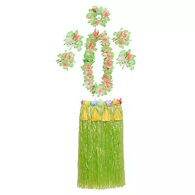 1 Set Beach Grass Skirt Eco-friendly Comfortable To Wear Hawaiian Hula Grass • $21.49