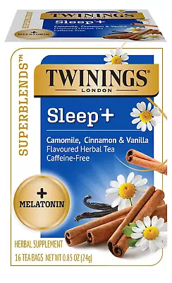 Twinings Superblends Sleep + Melatonin Camomile Cinnamon & Vanilla Flavoured ... • £30